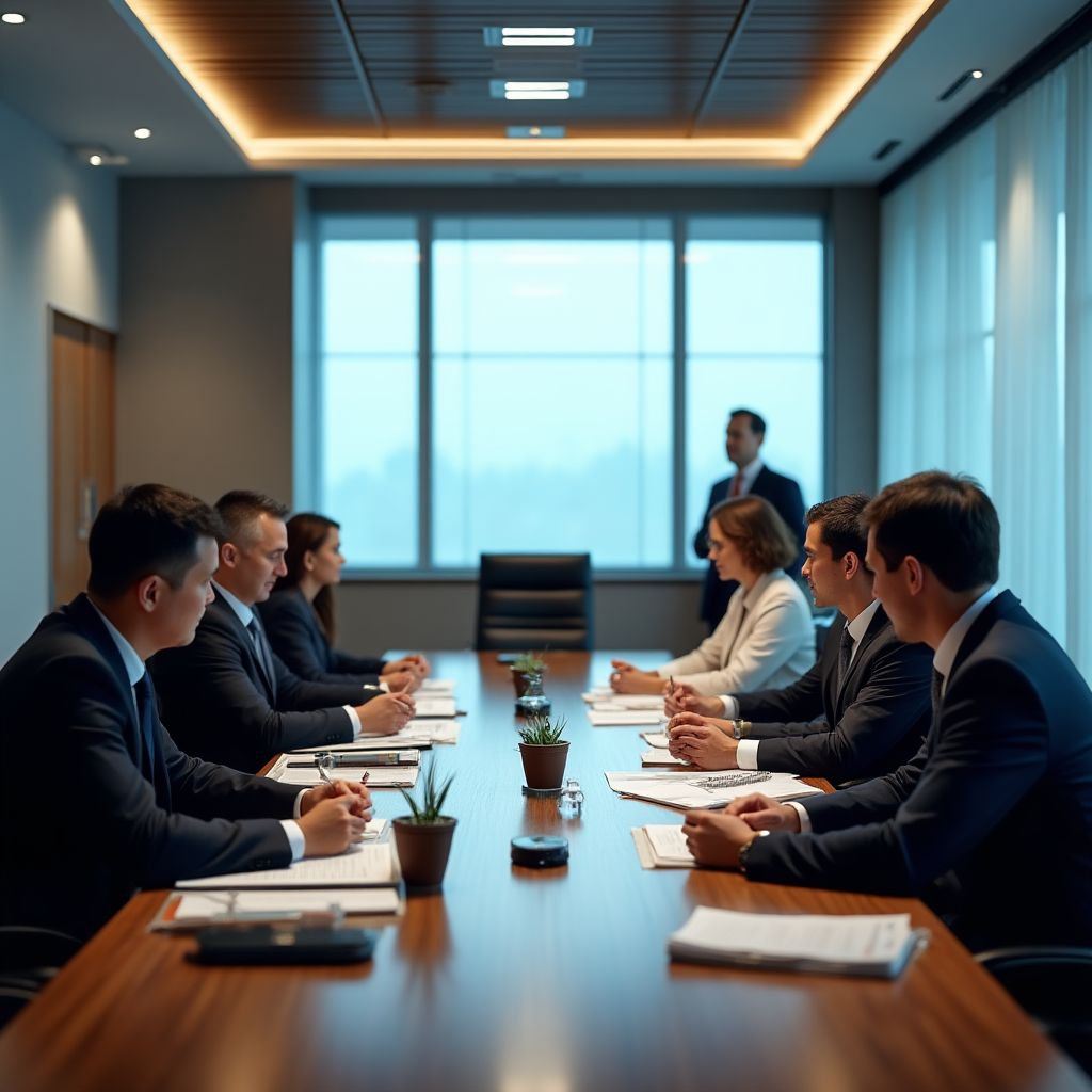 Reunión con inversores internacionales